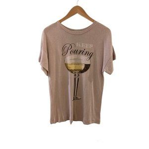 WILDFOX Keep Pouring Short Sleeve Top- Lilac Dawn.  Size XS